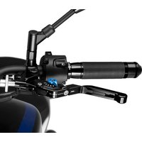24NNA - Puig Extendable Folding V3 Clutch Lever For Ducati 1098 2007-2008 - Black Extender With Blue Selector