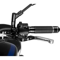 24PNP - Puig Extendable Folding V3 Clutch Lever For Ducati 1098 2007-2008 - Silver Extender With Silver Selector