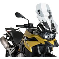 Image of 3178W - Puig Adjustable Touring Screen For BMW F750 GS 2018-2024 - Clear