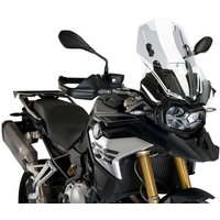 Image of 3179W - Puig Adjustable Touring Screen For BMW F750 GS 2018-2024 - Clear