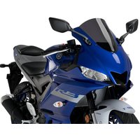 Image of 3737F - Puig R-Racer Screen For Yamaha YZF R3 2019-2024 - Dark Smoke