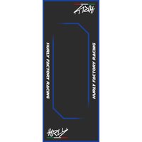 Image of HC53100-BLUE - HC53100-BLUE - Hurly Workstation Floor Mat - Black/Blue/White