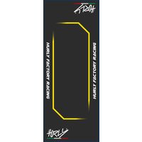 Image of HC80200 BL/YE - HC80200 BL/YE - Hurly Workstation Floor Mat - Black/Blue/White/Yellow