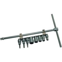 Image of TSDS38 - Cruz Tools Sliding T-Driver With 8 Piece Socket Set