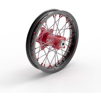Image of 20.679.0.RO - 20.679.0.RO - Kite Elite MX 12 Rear Wheel - Husqvarna TC65 2017-2025 - Black/Red Hub/Silver