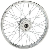 64455 - Drag Specialties Laced Wheel For Harley Davidson FXD 1450 2000-2003 21x2.15 Front - Chrome/Silver