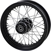 64370B - Drag Specialties Laced Wheel For Harley Davidson FLST 1450 16x3 Rear - Black