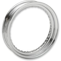 11223 - Drag Specialties 16" Chrome Steel SRV Rim For Harley Davidson FL 1200 1970-1972 16x3 - Silver
