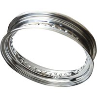 11223D - Drag Specialties 16" Chrome Steel SMV Rim For Harley Davidson FL 1200 1970-1972 16x3 - Silver