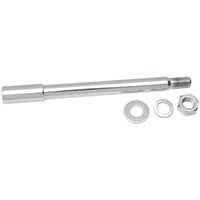 Image of 16-0265-BC - Drag Specialties Front Axle Kit For Harley Davidson XL 883 1986-1987 - Chrome/Silver