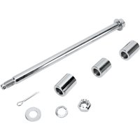 Image of 16-0401-BC520H - Drag Specialties Rear Axle Kit For Harley Davidson FXD 1450 2000-2003 Rear - Chrome/Silver