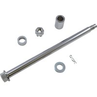 Image of W16-0348 - Drag Specialties Rear Axle Kit For Harley Davidson FLHR 1450 2000-2001 - Chrome/Silver