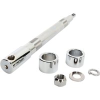 16-0324NU - Drag Specialties Front Axle Kit For Harley Davidson FLHR 1450 2000-2003 Front - Chrome/Silver