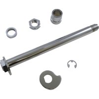 Image of W16-0349 - Drag Specialties Rear Axle Kit For Harley Davidson FLHR 1450 2002-2003 - Chrome/Silver