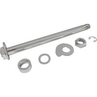 Image of W16-0350 - Drag Specialties Rear Axle Kit For Harley Davidson FLHR 1584 2008 - Chrome/Silver