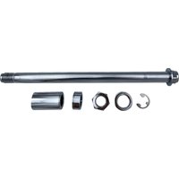 W16-0366 - Drag Specialties Front Axle Kit For Harley Davidson FLFB 1750 2018-2020 - Chrome/Silver