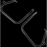 Image of 21039B - Drag Specialties Saddlebag Protector For Harley Davidson FLHR 1584 - Black