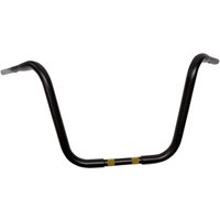 Image of 0601-3499 - Drag Specialties 1-1/4" Buffalo Touring Handlebar For Harley Davidson FLHR 1584 2008 35.5 cm (14") - Black