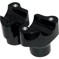 0602-0350 - Drag Specialties Buffalo Billet Aluminium Handlebar Riser 38.1 mm Rise - Black