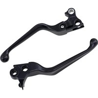 Image of H07-0574-BLK - Drag Specialties Wide Blade Lever Set For Harley Davidson FLD 1690 2012-2013 - Black
