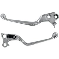 Image of H07-0574 - Drag Specialties Wide Blade Lever Set For Harley Davidson FLHR 1340 1996-1998 - Chrome