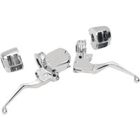 Image of 053263 - Drag Specialties Handlebar Control Kit For Harley Davidson XL 1200 C 2007-2013 - Chrome