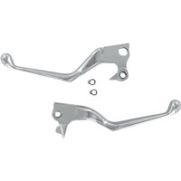 H07-0575 - Drag Specialties Wide Blade Lever Set For Harley Davidson XL 1200 C 2004-2013 - Chrome