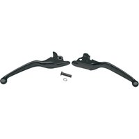 Image of H07-0585BLK - Drag Specialties Wide Blade Lever Set For Harley Davidson FLHR 1584 2008 - Black