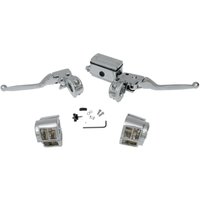 Image of 07-542NU - Drag Specialties Handlebar Control Kit W/O Switches For Harley Davidson FLHR 1340 1994-1995 - Chrome