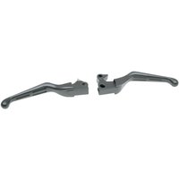 H07-0589B - Drag Specialties Slotted Wide Blade Lever Set For Harley Davidson XL 1200 C 2004-2013 - Black