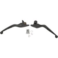 Image of H07-0601MB - Drag Specialties Slotted Wide Blade Lever Set For Harley Davidson FLHRSE6 1800 2014 - Black