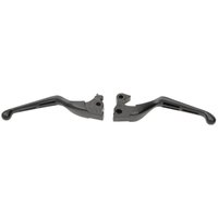 H07-0602MB - Drag Specialties Slotted Wide Blade Lever Set For Harley Davidson XL 1200 C 2014-2020 - Black