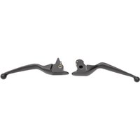 Image of H07-0591MB - Drag Specialties Wide Blade Lever Set For Harley Davidson FLHRSE6 1800 2014 - Black