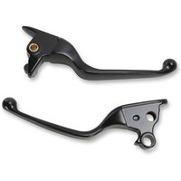 H07-0593MB - Drag Specialties Wide Blade Lever Set For Harley Davidson FLFBS 1868 2021-2023 - Black