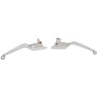 H07-0593 - Drag Specialties Wide Blade Lever Set For Harley Davidson FLFBS 1868 2021-2023 - Chrome