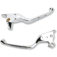 H07-0603 - Drag Specialties Slotted Wide Blade Lever Set For Harley Davidson FLS 1690 2015-2016 - Chrome