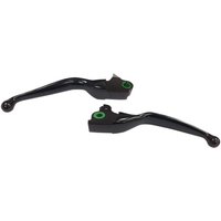 Image of H07-0594MB - Drag Specialties Wide Blade Lever Set For Harley Davidson FLHTCUTG 1750 2017-2018 - Black