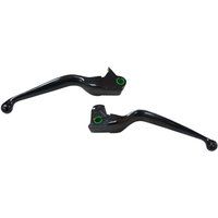 Image of H07-0596MB - Drag Specialties Wide Blade Lever Set For Harley Davidson FLHTCUTG 1690 2014-2016 - Black