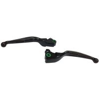 Image of H07-0604MB - Drag Specialties Slotted Wide Blade Lever Set For Harley Davidson FLHTCUTG 1750 2017-2018 - Black
