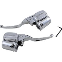 Image of H07-0804C-A - Drag Specialties Handlebar Control Kit For Harley Davidson FLTRK 1868 2020-2024 - Chrome