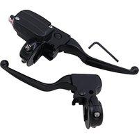 Image of H07-0786MB-A - Drag Specialties Handlebar Control Kit For Harley Davidson FLHR 1340 1996-1998 - Black