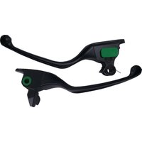 Image of H07-0730MB - Drag Specialties Wide Blade Lever Set For Harley Davidson FLH 1868 2021 - Black