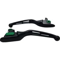 Image of H07-0607MB - Drag Specialties Slotted Wide Blade Lever Set For Harley Davidson FLH 1868 2021 - Black