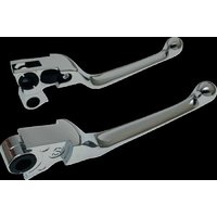 H07-0574N - Drag Specialties Narrow Lever Set For Harley Davidson FLD 1690 2012-2013 - Chrome