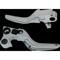 H07-0574S - Drag Specialties Short Lever Set For Harley Davidson FLS 1690 2012-2016 - Chrome