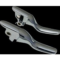 H07-0730S - Drag Specialties Short Lever Set For Harley Davidson FLH 1868 2021 - Chrome
