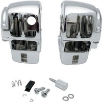 07-0530AB - Drag Specialties Handlebar Switch Housing Kit For Harley Davidson FLHR 1340 1996-1998 - Chrome