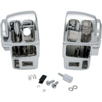 07-0531AB - Drag Specialties Handlebar Switch Housing Kit For Harley Davidson FLHR 1340 1996-1998 - Chrome