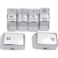 Image of H18-0343CO-C - Drag Specialties Switch Cap Kit For Harley Davidson FLD 1690 2012-2013 - Chrome
