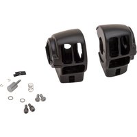 H07-0782MB - Drag Specialties Handlebar Switch Housing Kit For Harley Davidson FLHT 1584 2008 - Black